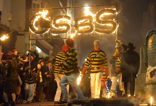 Lewes Bonfire Night, when the streets are filled with flame, spectacle and music
