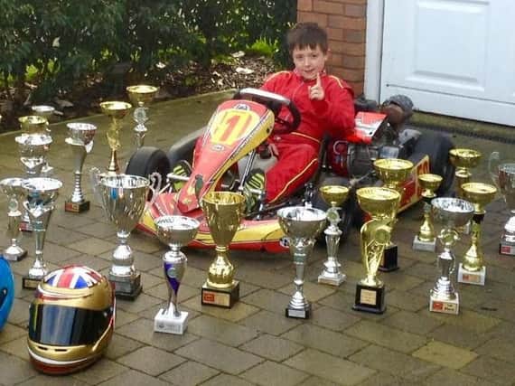 Leon Frost achieved 24 podium finishes in 2017 - his first competitive year in karting.