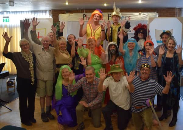 The cast for the Phoenix Players' annual pantomime, Sinbad and the Princess