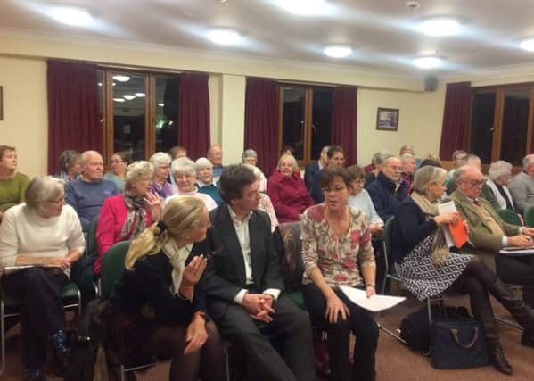 Residents posed strong questions to NatWest representatives at a packed parish council meeting on Janaury 10.