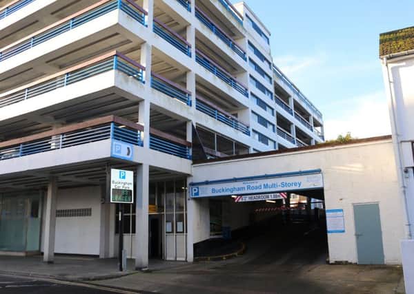 Work to install new lifts is underway at Buckingham car park Worthing
