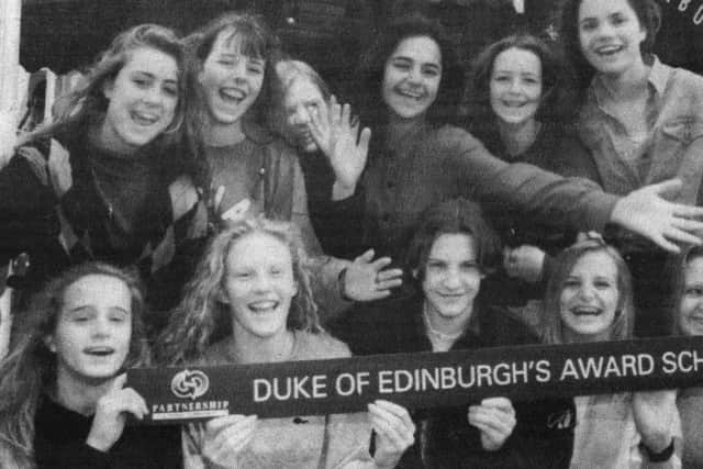 Thomas Bennett Community College students learned all about the Duke of Edinburgh Award Scheme when a mobile exhibition trailer arrived in the car park in 1993