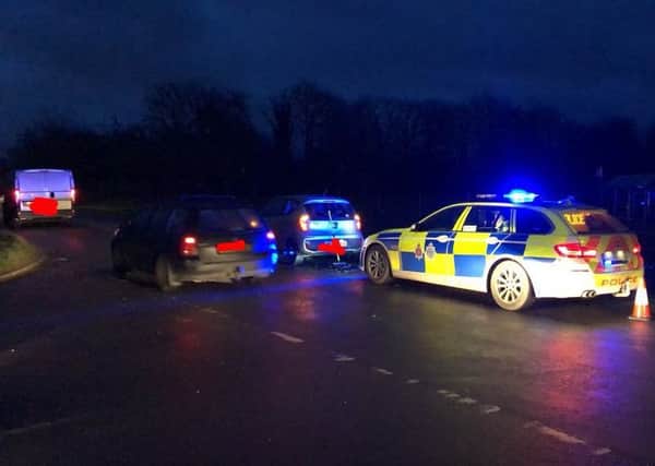 The scene of the collision in Lagness Road. Picture: Chichester Police