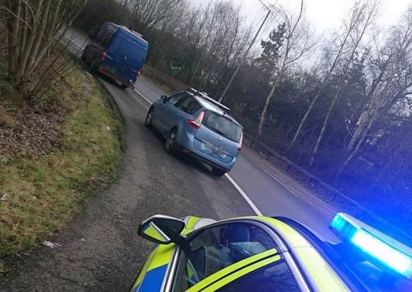 Two cars caught in the act. Picture Sussex Raods Police/Twitter