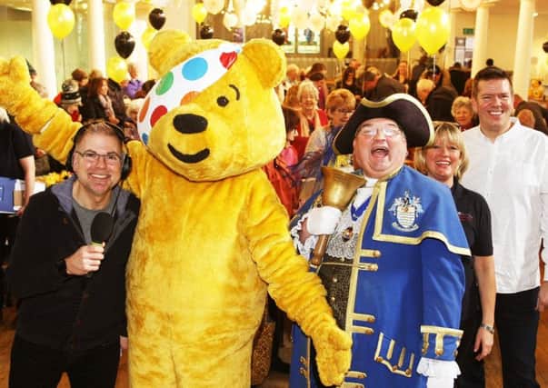 Pudsey and Worthing town crier Bob Smytherman were at the event