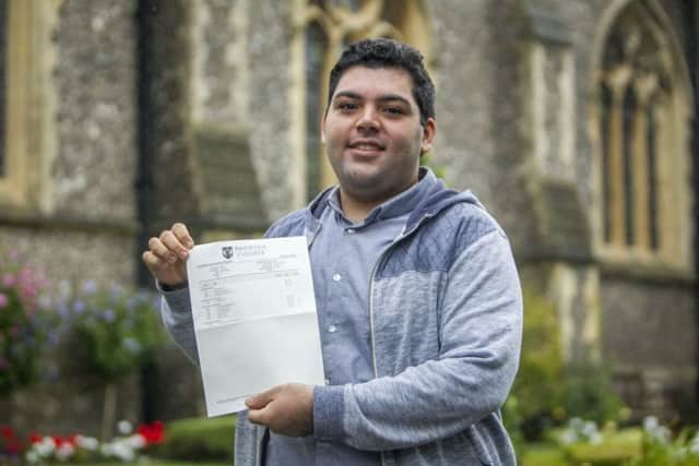 Sulaiman Wihba who fled war torn Syrian in a refrigerated lorry to the UK had just been awarded a place at Oxford after completing his studies at Brighton College (Photograph: David McHugh/Brighton Pictures)