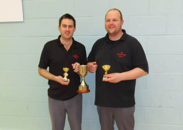 The winners of the county pairs title