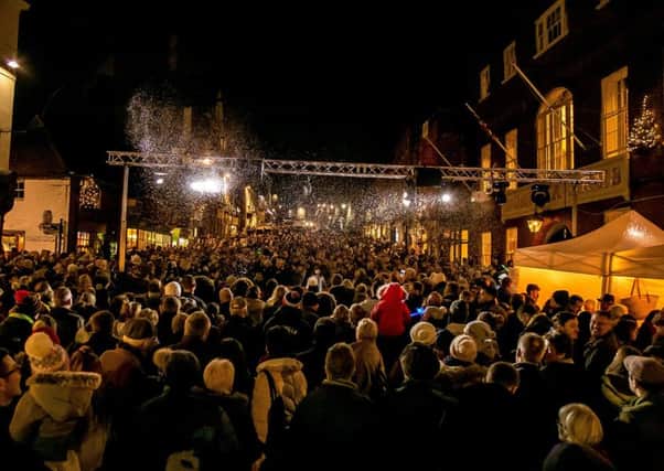 Thousands packed the streets of Arundel in December for Arundel by Candlelight. Picture: Nigel Cull