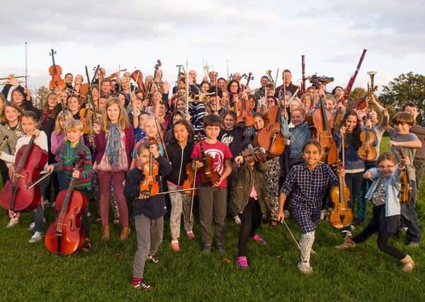 The 2017 community orchestra. Picture by Alison Willows