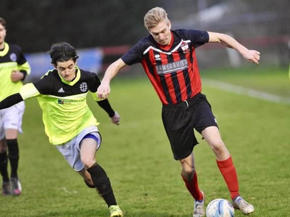 George Cody advances with the ball during Saturday's clash with St Francis Rangers. Picture by Stephen Goodger