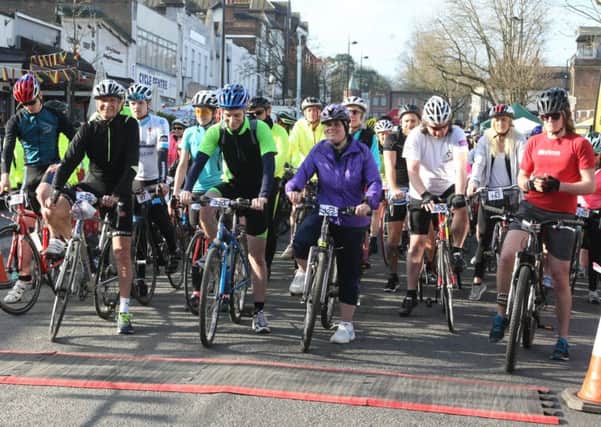People taking part in the ride last year. Picture: Derek Martin