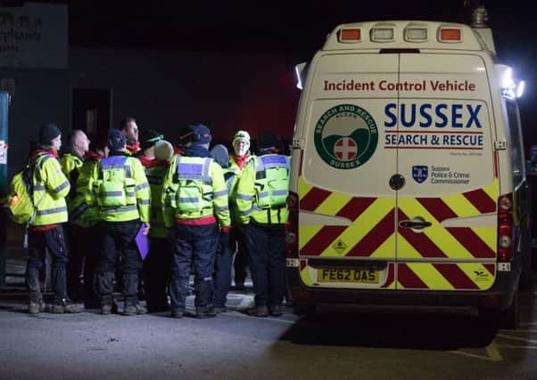 Search and rescue teams were sent out in Burgess Hill. Picture: Eddie Mitchell