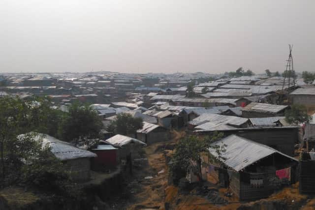 Kutupalong Camp, which measures about 30km by 20km and is home to more than 600,000 Rohingya people who have fled Burma