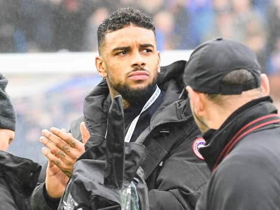 New signing Jurgen Locadia applauds the Brighton fans pre-match. Picture by Phil Westlake (PW Sporting Photography)