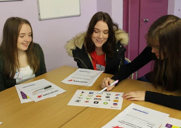 Students take part in a session during the Enterprise Day