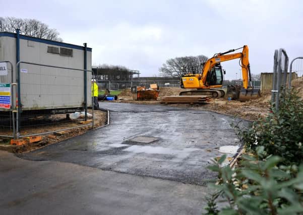 Work has started on an entrance way into the new Broadbridge Heath football ground from the houising estate. Pic Steve Robards SR1802157 SUS-180115-165211001