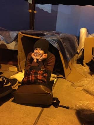 Joining the sleepout gives people time to truly reflect on how difficult it can be for rough sleepers