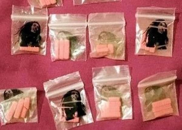 Samples of the drug. Picture courtesy of Sussex Police SUS-180123-125538001