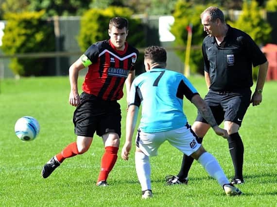 Andy Weir netted in Wick's SCFL Division 1 Challenge Cup defeat at Langney Wanderers last night. Picture by Stephen Goodger