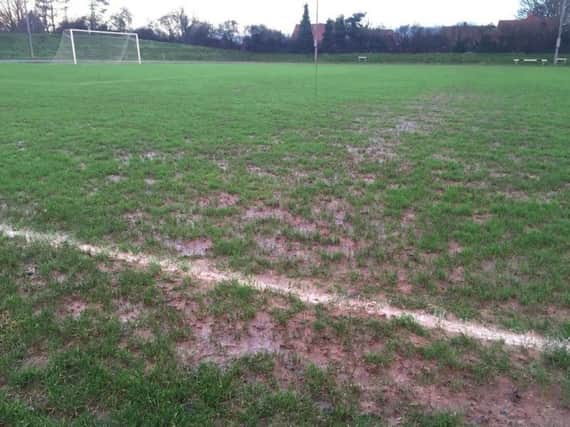 A waterlogged pitch forced Worthing United's SCFL Premier Division meeting with East Preston to be postponed last night.
