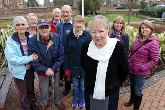 Councillor Anne Jones with volunteers. Picture: Steve Robards
