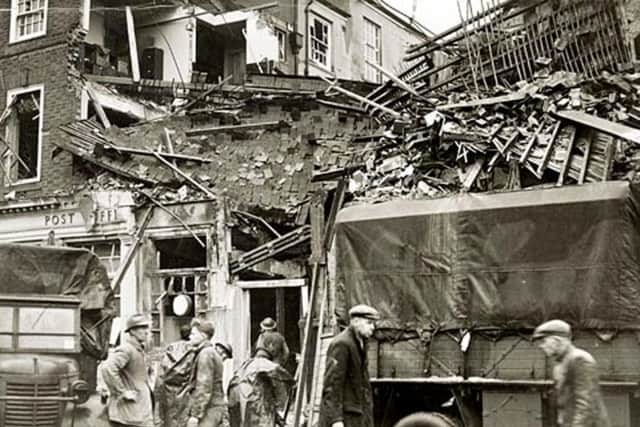 Aftermath of the bombing on February 4 1943