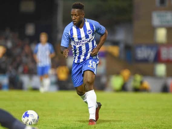 Kazenga LuaLua in pre-season action at Southend. Picture by Phil Westlake (PW Sporting Photography)