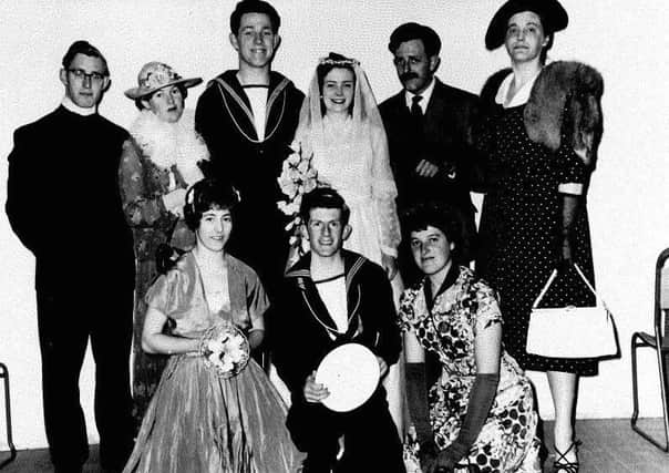 Wick Theatre Companys cast for Sailor, Beware! at The Barn Theatre in April, 1959