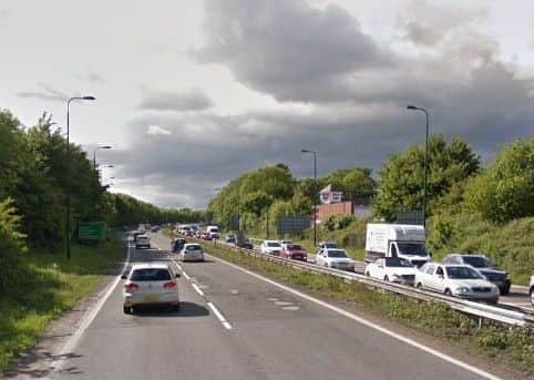 Becki counted the potholes on the A27 westbound (pictured), just after the Fishbourne Roundabout. Picture: Google Maps/Google Streetview