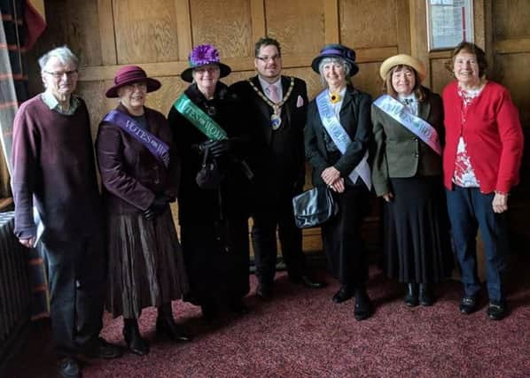 Billy at the talk about the suffragettes at Littlehampton Museum