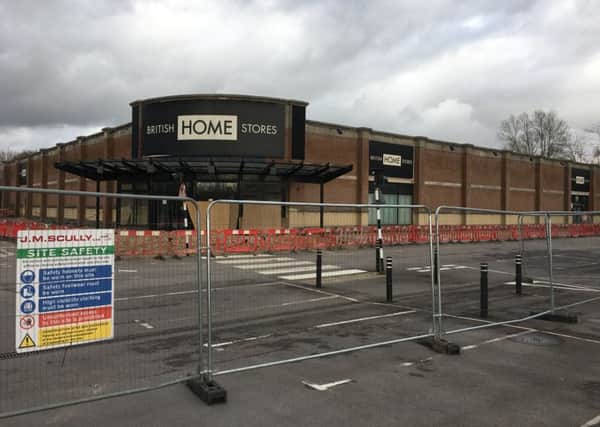 The old BHS outside Chichester has been empty for more than a year