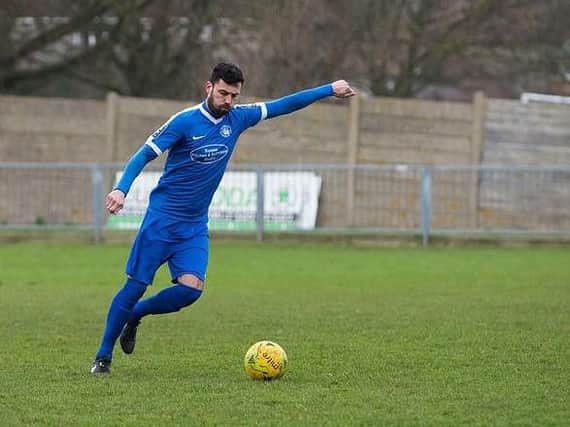 Scott Packer in action for Shoreham during a league meeting with Phoenix Sports earlier this month. Picture by David Jeffery