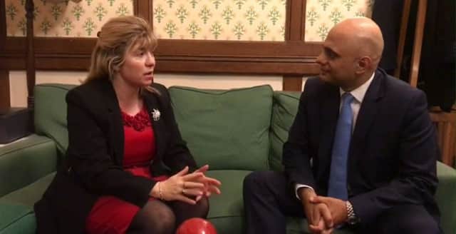 Lewes MP Maria Caulfield in talks with Sajid Javid, Secretary of State for Housing