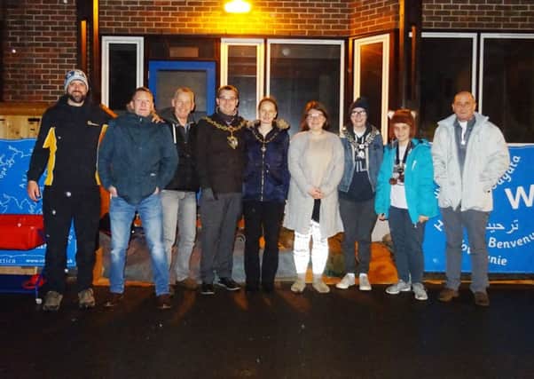 Mayor and mayoress Alex and Fran Harman supported Worthing Churches Homeless Projects' annual sleepout