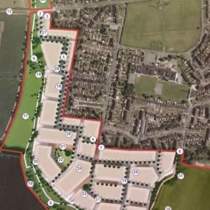 Plans for West Sompting development from the exhibition held by developers