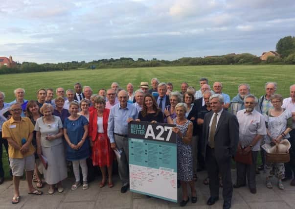 Members of the Build a Better A27 Group, pictured last year, will review the options from next week