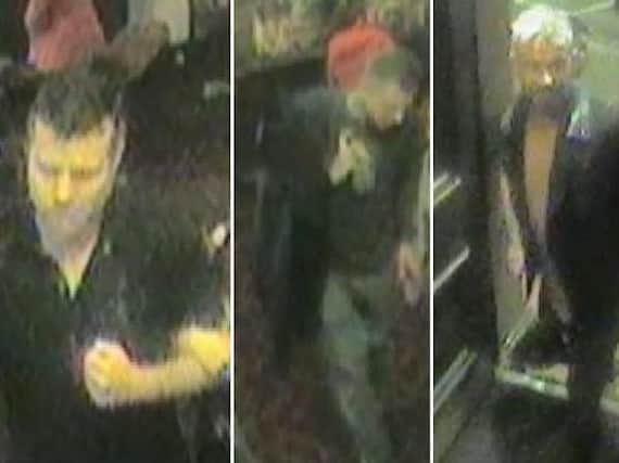 Police are hoping three men could help them in their investigation