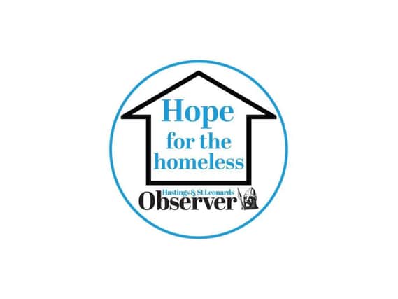 Hope for the Homeless campaign logo. SUS-180502-114827001