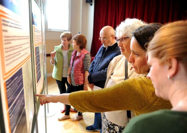 One of the public consultations in the Leconfield Hall organised during the preparation of the Petworth Neighbourhood Plan