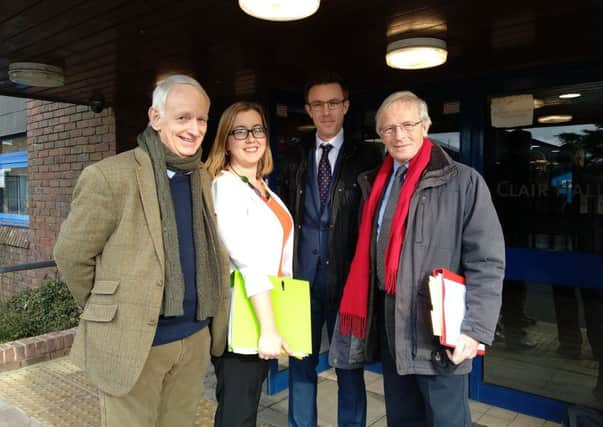 From left: Roger Cartwright, chairman of Mid Sussex Liberal Democrats, county councillor 
Kirsty Lord, 
Benedict Dempsey and Colin Wilsdon, chairman of Hassocks and Hurstpierpoint Lib Dems