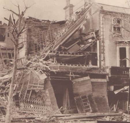 Brufords in Cornfield Road was badly bombed.....