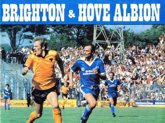 The front cover of Albion's matchday programme for the game with Leeds on May 2, 1981.