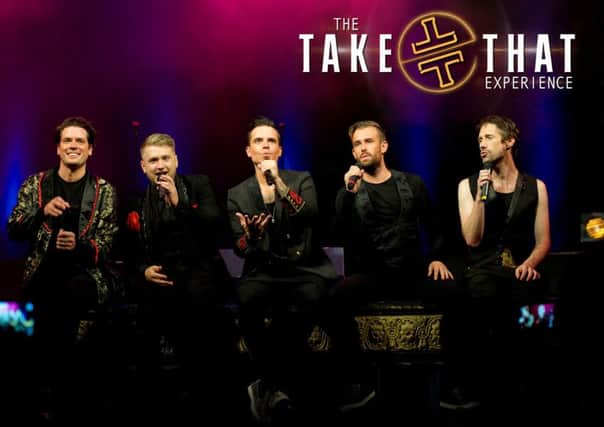 The Take That Experience comes to The Civic Centre, Uckfield, on Saturday, February 10