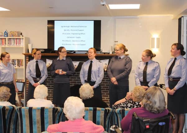 Personnel from RAF Odiham gave a presentation at Princess Marina House