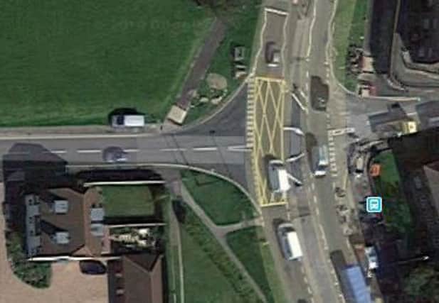 The A26 at Malling Hill and the junction with Church Lane (left). Image: Google Maps