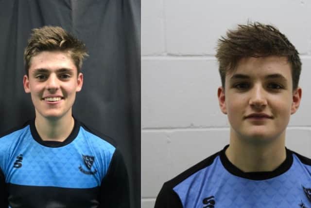 Will Sheffield (left) and Jack Carson (right).