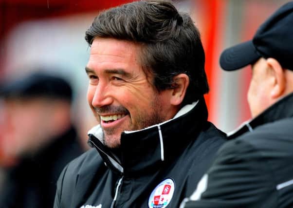 Crawley Town FC v Grimsby Town FC. Harry Kewell.  Pic Steve Robards SR1804130 SUS-181002-163431001