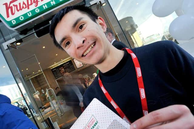 Jack Swain won a year's supply of doughnuts