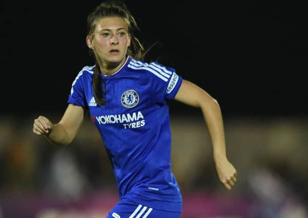 Hannah Blundell in action for Chelsea
