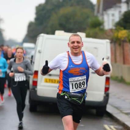 Bognor Tone Zone runner David Paige, from Littlehampton, is also running 17 miles before jumping
